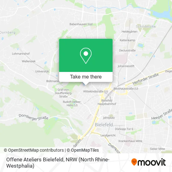 Карта Offene Ateliers Bielefeld
