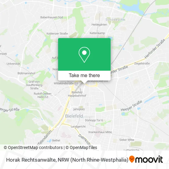 Карта Horak Rechtsanwälte