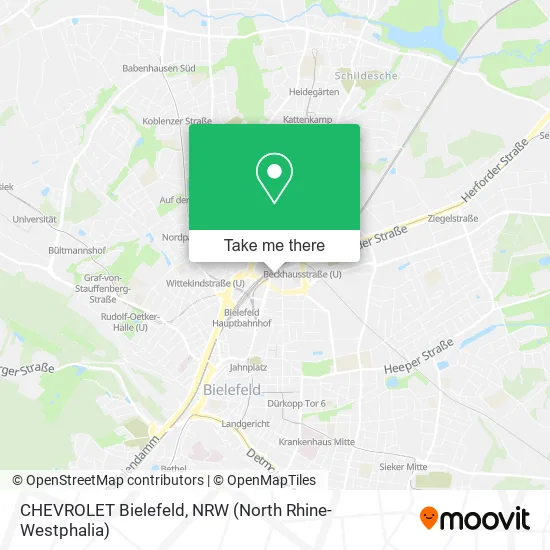 Карта CHEVROLET Bielefeld