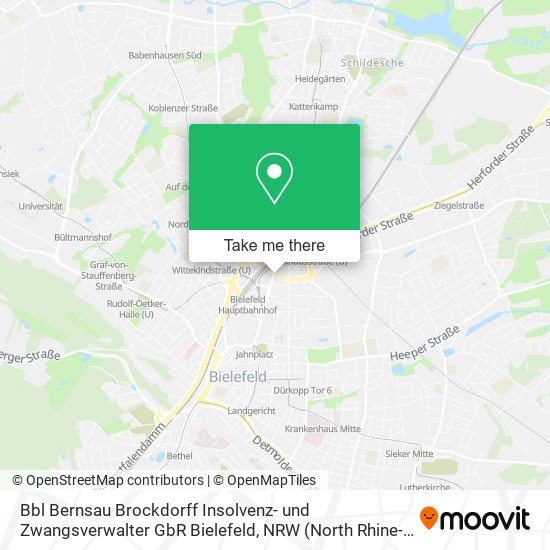 Bbl Bernsau Brockdorff Insolvenz- und Zwangsverwalter GbR Bielefeld map