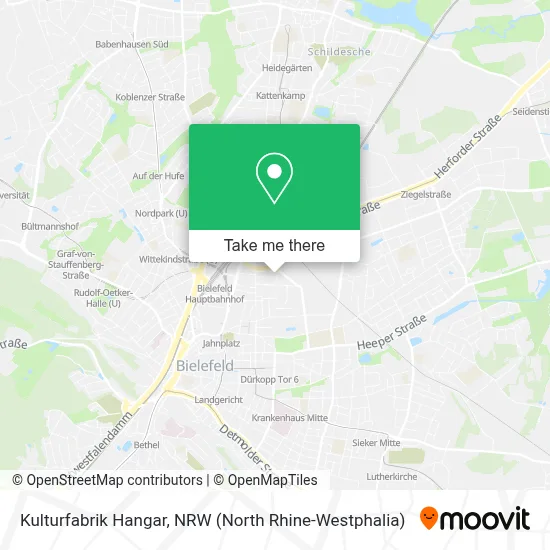 Kulturfabrik Hangar map