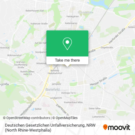 Карта Deutschen Gesetzlichen Unfallversicherung