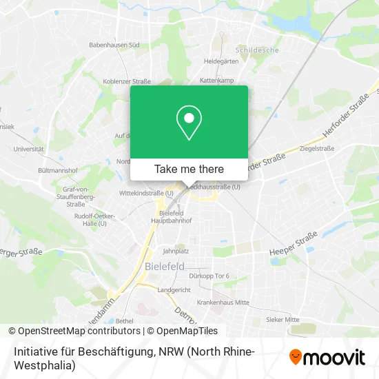 Карта Initiative für Beschäftigung