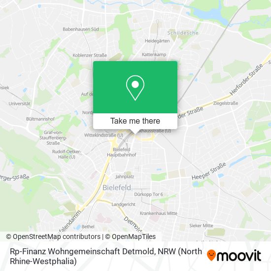 Rp-Finanz Wohngemeinschaft Detmold map