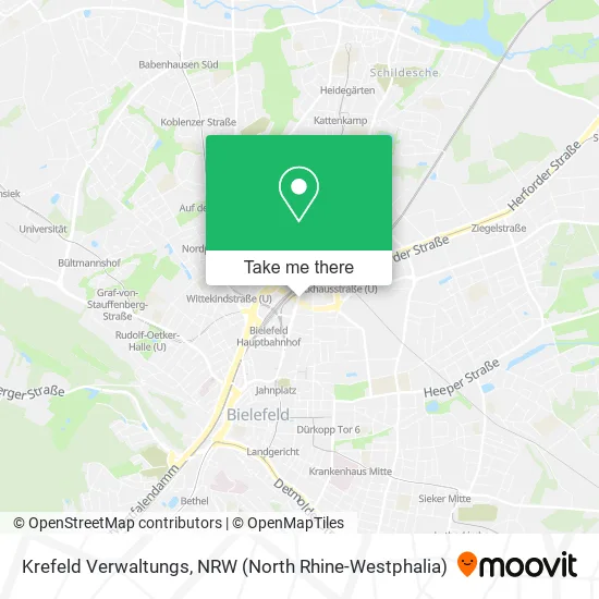 Карта Krefeld Verwaltungs
