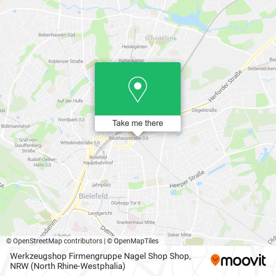 Werkzeugshop Firmengruppe Nagel Shop Shop map