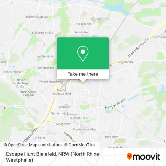 Карта Escape Hunt Bielefeld