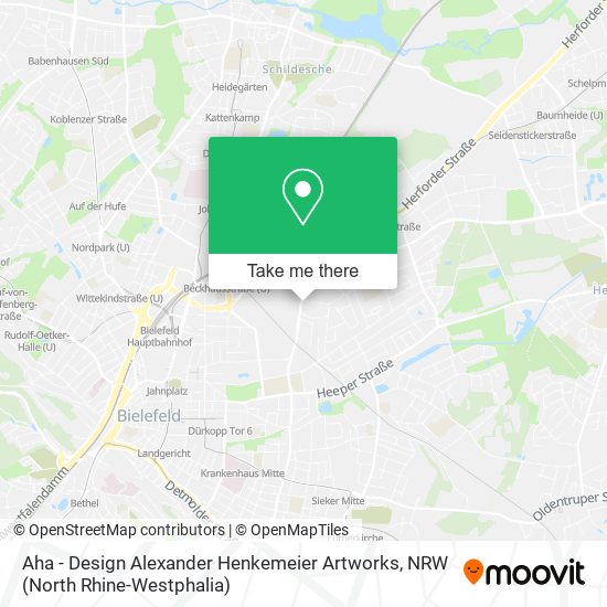 Aha - Design Alexander Henkemeier Artworks map
