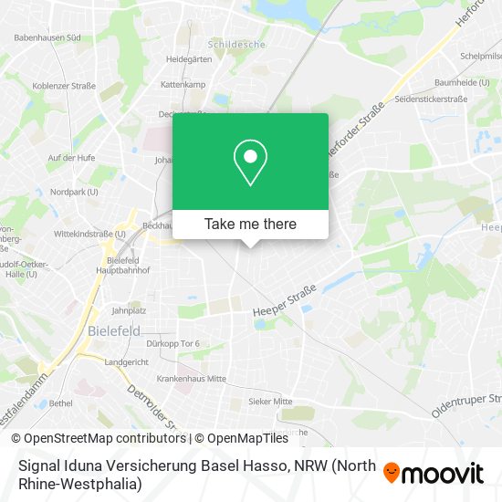 Карта Signal Iduna Versicherung Basel Hasso