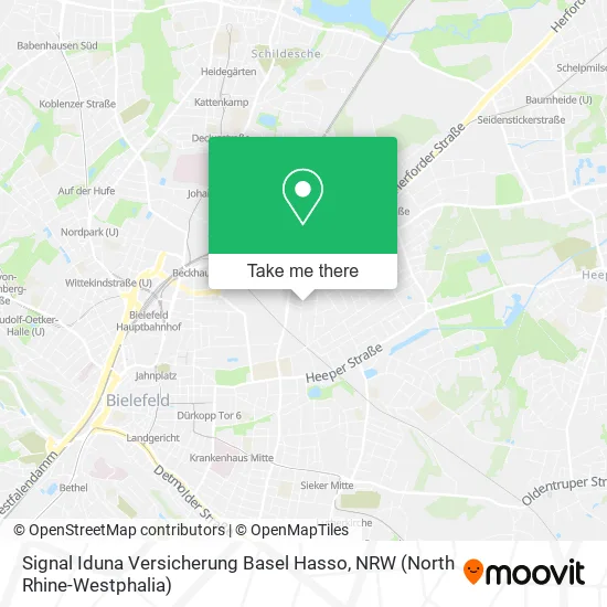 Карта Signal Iduna Versicherung Basel Hasso