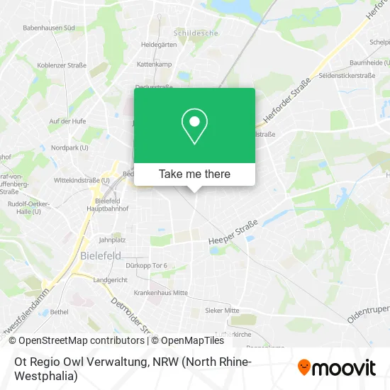 Карта Ot Regio Owl Verwaltung