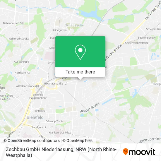 Карта Zechbau GmbH Niederlassung