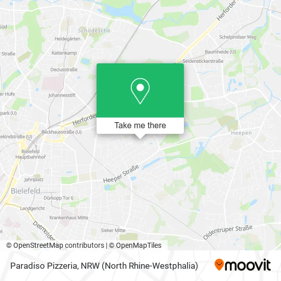 Карта Paradiso Pizzeria