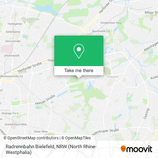 Карта Radrennbahn Bielefeld