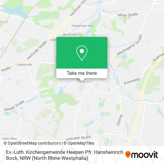 Ev.-Luth. Kirchengemeinde Heepen Pfr. Hansheinrich Bock map