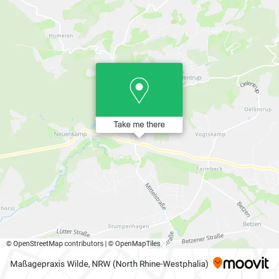 Карта Maßagepraxis Wilde