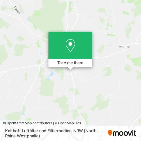 Карта Kalthoff Luftfilter und Filtermedien