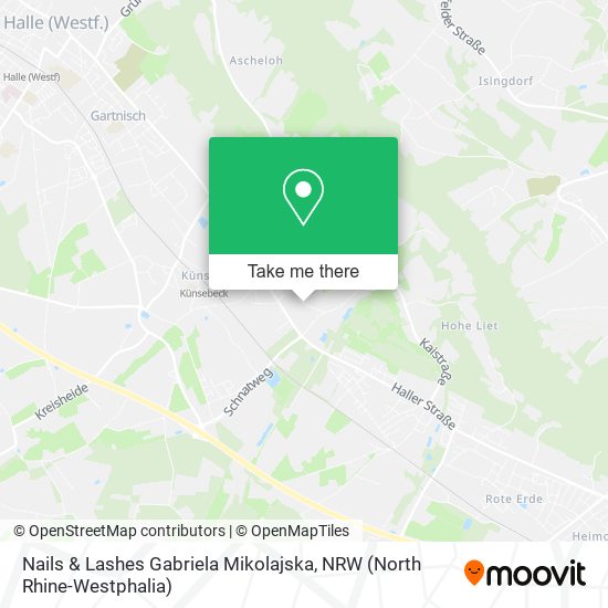 Nails & Lashes Gabriela Mikolajska map