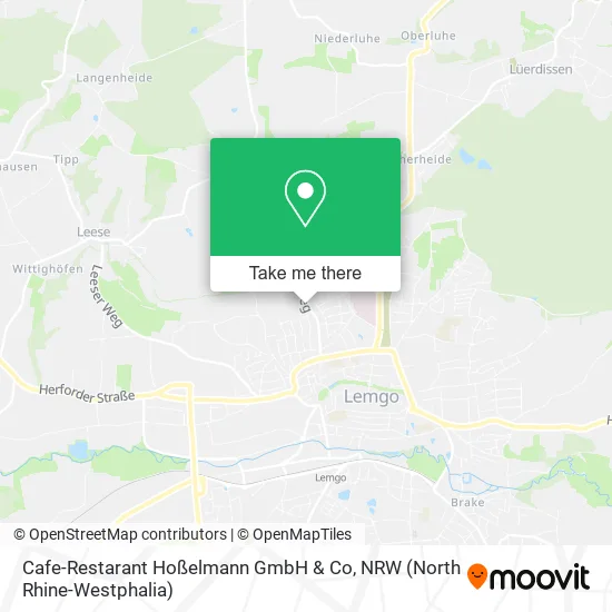 Карта Cafe-Restarant Hoßelmann GmbH & Co