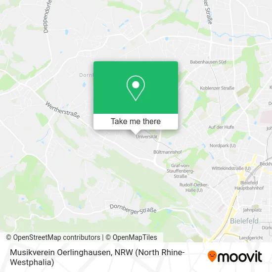 Карта Musikverein Oerlinghausen