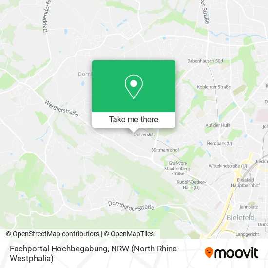 Карта Fachportal Hochbegabung