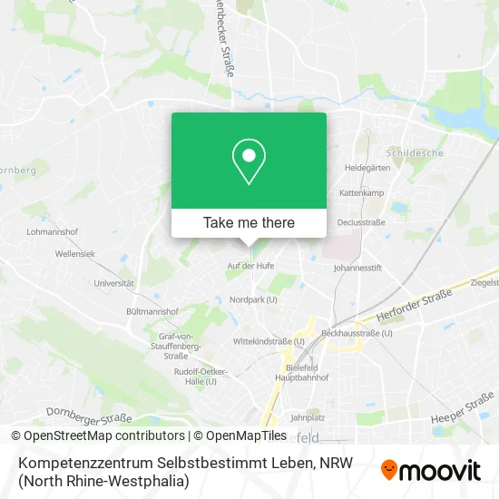 Карта Kompetenzzentrum Selbstbestimmt Leben