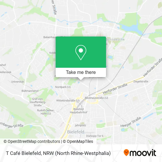Карта T Café Bielefeld