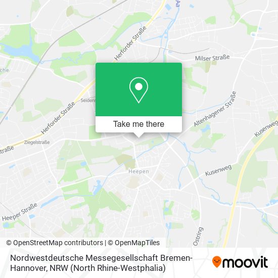 Nordwestdeutsche Messegesellschaft Bremen-Hannover map