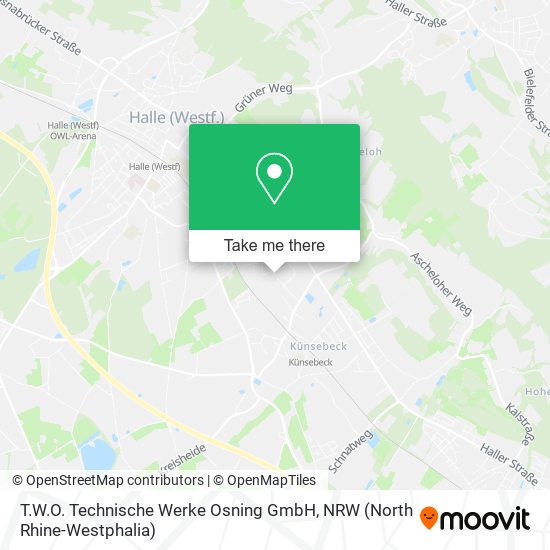 Карта T.W.O. Technische Werke Osning GmbH