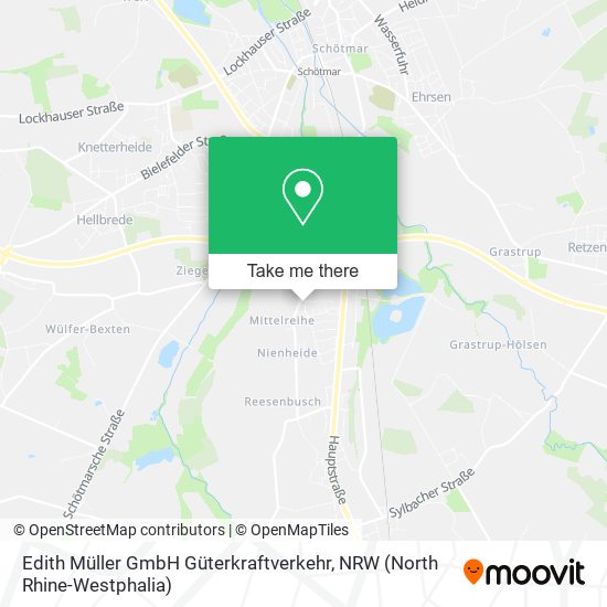 Edith Müller GmbH Güterkraftverkehr map