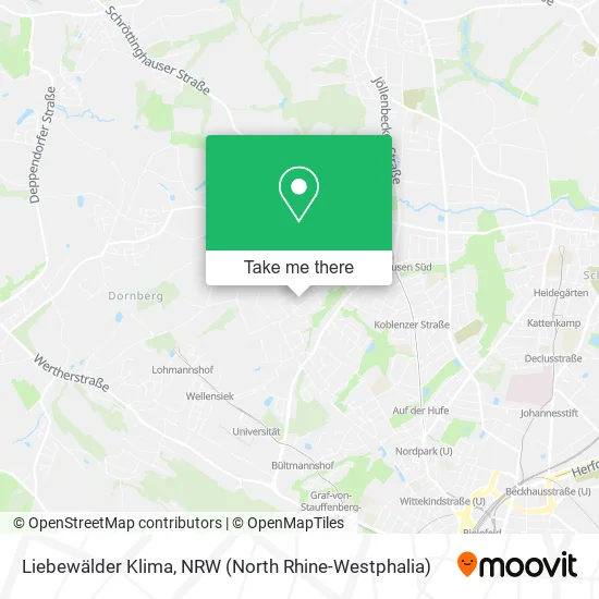 Liebewälder Klima map