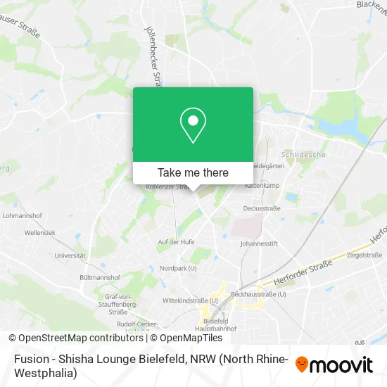 Карта Fusion - Shisha Lounge Bielefeld