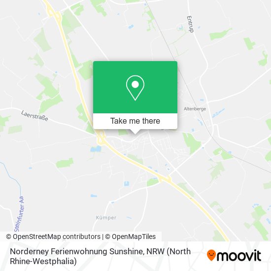 Norderney Ferienwohnung Sunshine map
