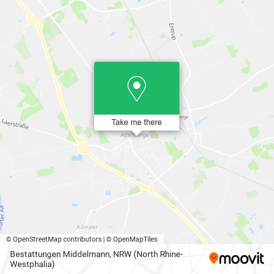 Bestattungen Middelmann map