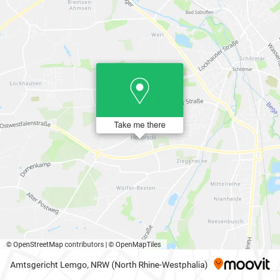 Карта Amtsgericht Lemgo