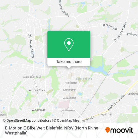E-Motion E-Bike Welt Bielefeld map