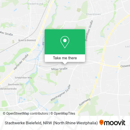 Stadtwerke Bielefeld map