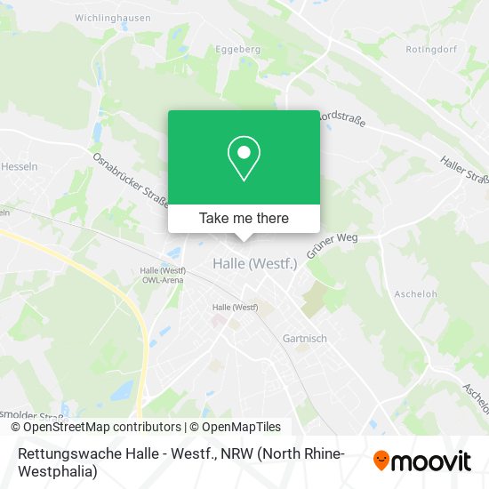 Rettungswache Halle - Westf. map