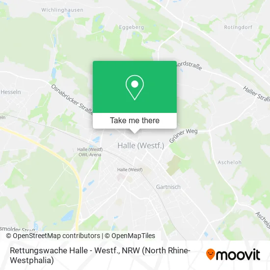 Rettungswache Halle - Westf. map