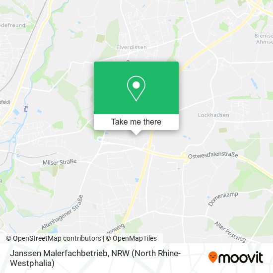 Janssen Malerfachbetrieb map