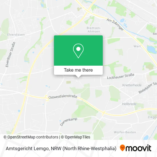 Карта Amtsgericht Lemgo