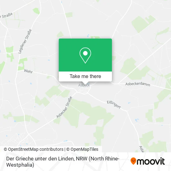 Карта Der Grieche unter den Linden