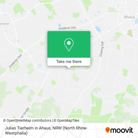 Карта Julias Tierheim in Ahaus