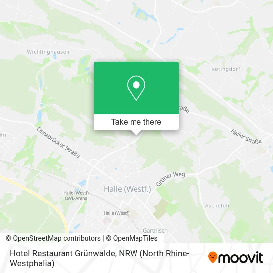 Hotel Restaurant Grünwalde map
