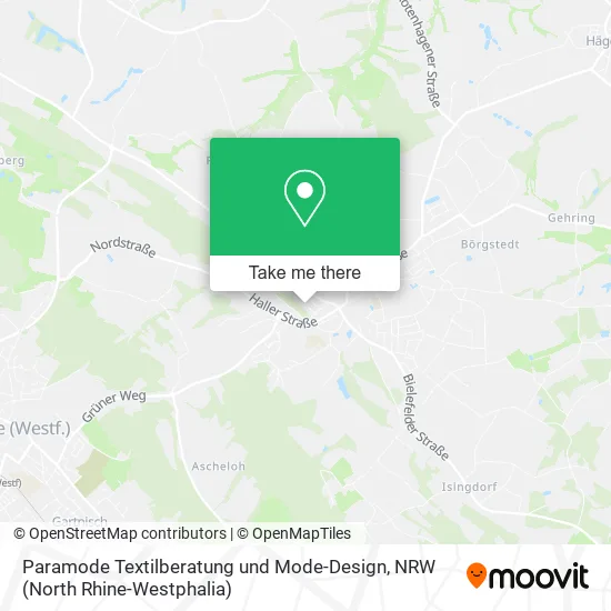Карта Paramode Textilberatung und Mode-Design