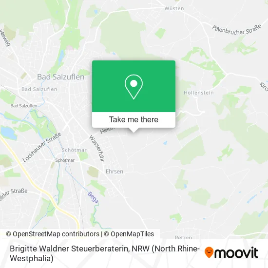 Карта Brigitte Waldner Steuerberaterin