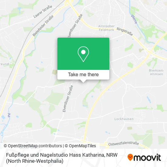 Карта Fußpflege und Nagelstudio Hass Katharina