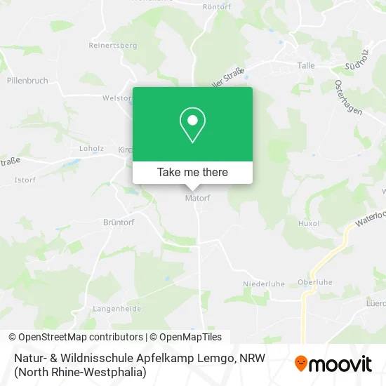 Карта Natur- & Wildnisschule Apfelkamp Lemgo