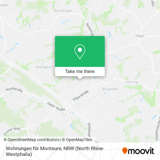 Карта Wohnungen für Monteure