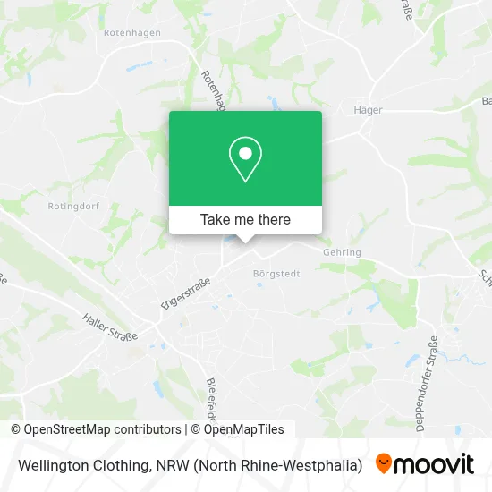 Wellington Clothing map